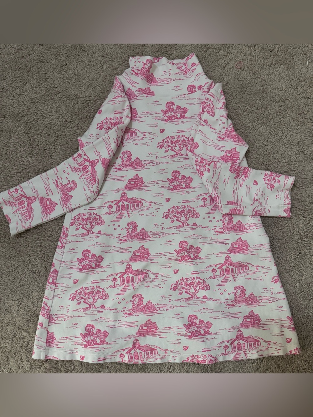 Maddie & Connor Toile Turtleneck Dress Girls (Size 5)